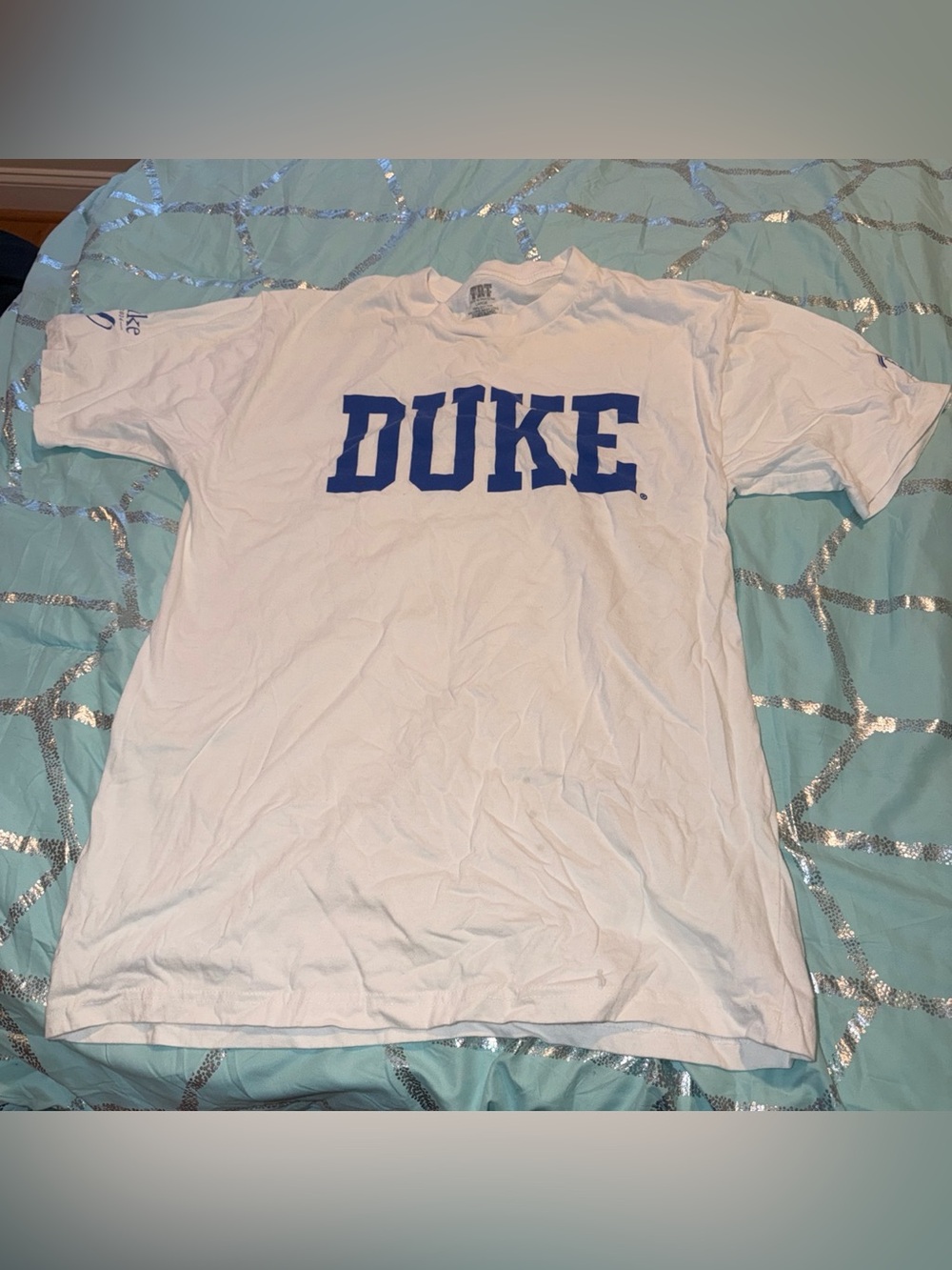 Duke White Graphic Tee - Classic Collegiate Shirt